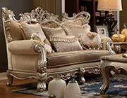 Champagne Fabric Sofa AC Renato