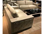 Grey Italian Leather Sofa VG Marcotti