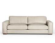 Grey Italian Leather Sofa VG Marcotti