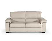 Italian Modern Light Grey Leather Sofa Bed VG 018