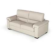 Italian Modern Light Grey Leather Sofa Bed VG 018