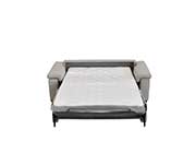 Italian Modern Light Grey Leather Sofa Bed VG 018