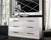 White High Gloss Bed EF Emperor