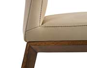 White Leather Side Chair KB 637
