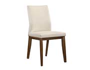 White Leather Side Chair KB 637
