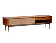 Miriam Media Stand in Black by Eurostyle