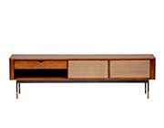 Miriam Media Stand in Black by Eurostyle