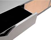 Miriam Media Stand in Black by Eurostyle