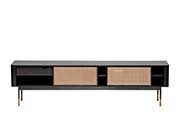 Miriam Media Stand in Black by Eurostyle