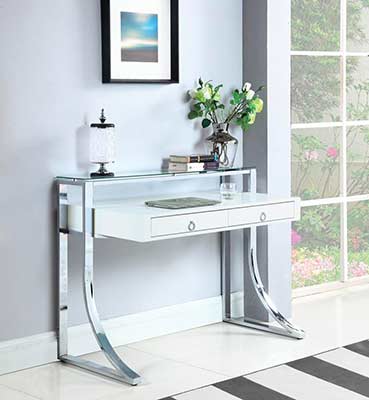 Glossy White Writing Desk CO 141