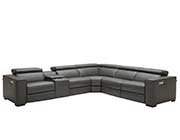 Dark Grey Power Recliner Sectional Sofa  SJ  Picasso