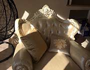 Luxury Leather Traditional Sofa HD 009