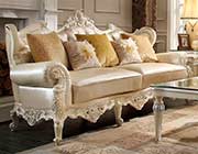 Luxury Leather Traditional Sofa HD 009
