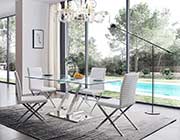 Sleek Base Glass Top Table ESF Z8