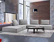 Modular Gray Sectional Sofa VG Norbert