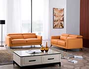 Yellow Leather sofa AE 155
