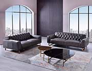 Light Gray Leather sofa AE 693