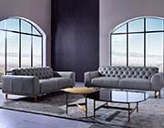 Light Gray Leather sofa AE 693