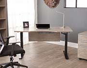 Gray Electric Standing Desk by Unique Furniture