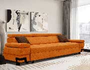 Orange Fabric Sofa bed EF Gaila