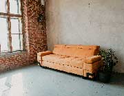 Orange Fabric Sofa bed EF Gaila