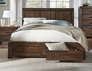 Modern Bed in Brown Finish MS 078