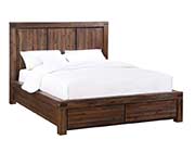 Modern Bed in Brown Finish MS 078