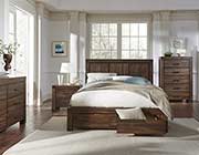 Modern Bed in Brown Finish MS 078