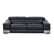 Black Leather Sofa set GU 15