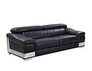 Black Leather Sofa set GU 15
