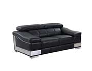 Black Leather Sofa set GU 15