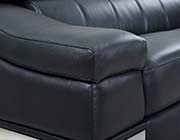 Black Leather Sofa set GU 15