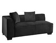 Graphite Fabric Sectional Sofa HE 303