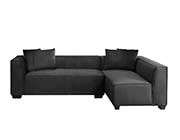 Graphite Fabric Sectional Sofa HE 303