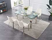 Glass dining table extensions NJ Fashion