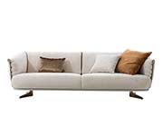 Light Gray Fabric Sofa Malibu