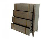 Dark Oak Modern Bed VG Octavia