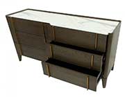 Dark Oak Modern Bed VG Octavia