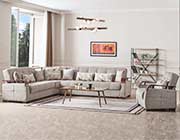 Light Brown Modular Sectional sofa bed Moon