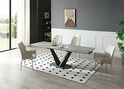 Ceramic Gray Dining Table EF Sky