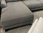 Gray Upholstered Curved Arms Sectional Sofa CO 550