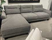 Gray Upholstered Curved Arms Sectional Sofa CO 550