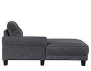 Gray Upholstered Curved Arms Sectional Sofa CO 550