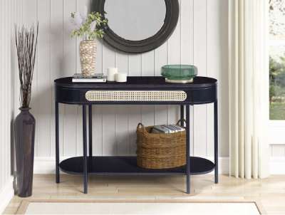 Modern black Sofa Table AC Colston