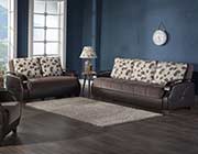 Naomi Brown Sofa Full Size Sleeper Kastas