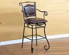 Dark Gold Metal 29H Barstool