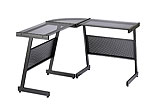 Luigi L Desk-Graphite Black-Smoked