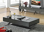 Modern glossy gray TV stand CR059