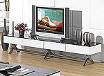 Modern glossy gray TV stand CR059