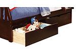 Dark Cherry Bunk Bed HE013